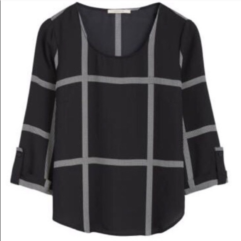 41 Hawthorn Windowpane Bixby Blouse